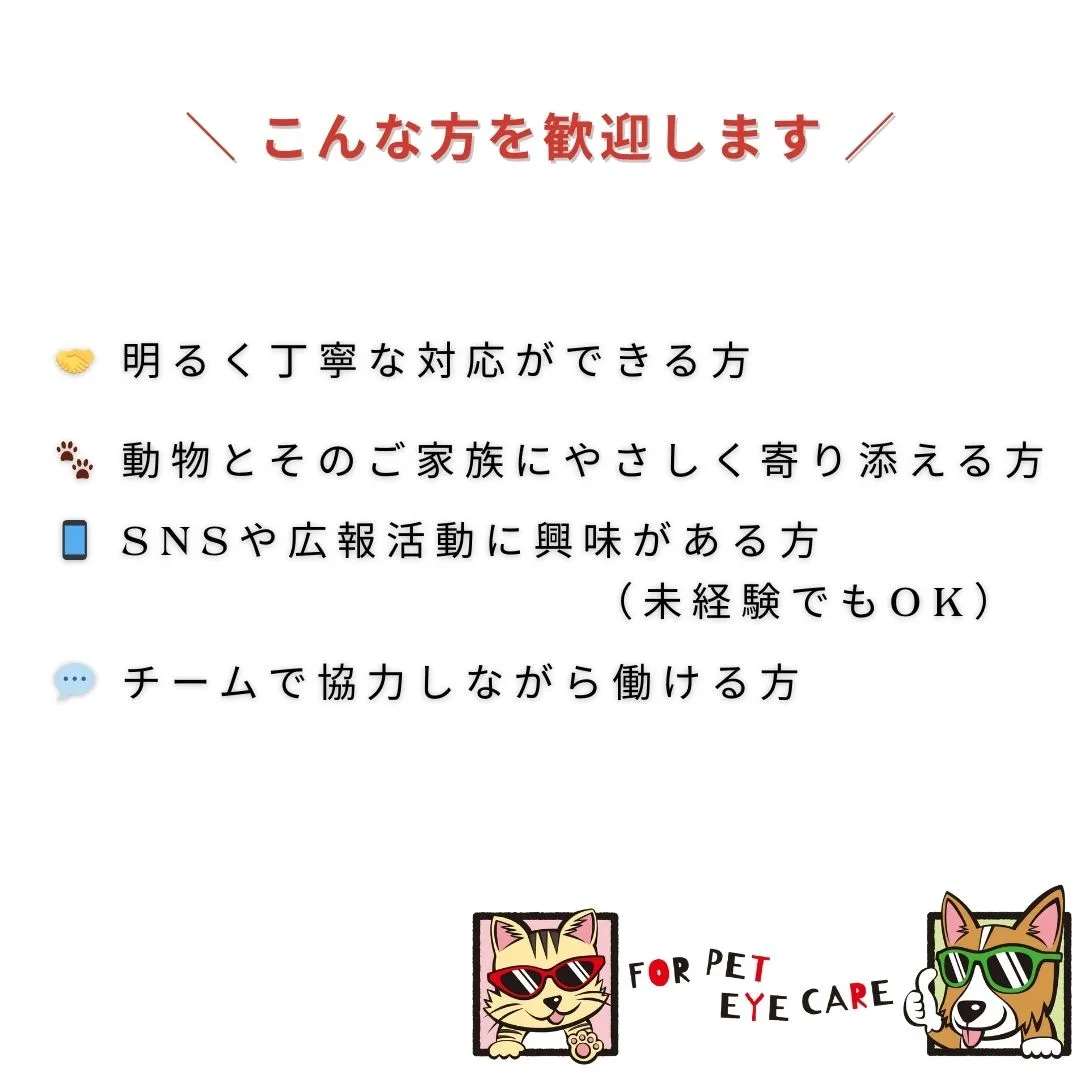 【🐾 スタッフ募集のお知らせ 🐾】