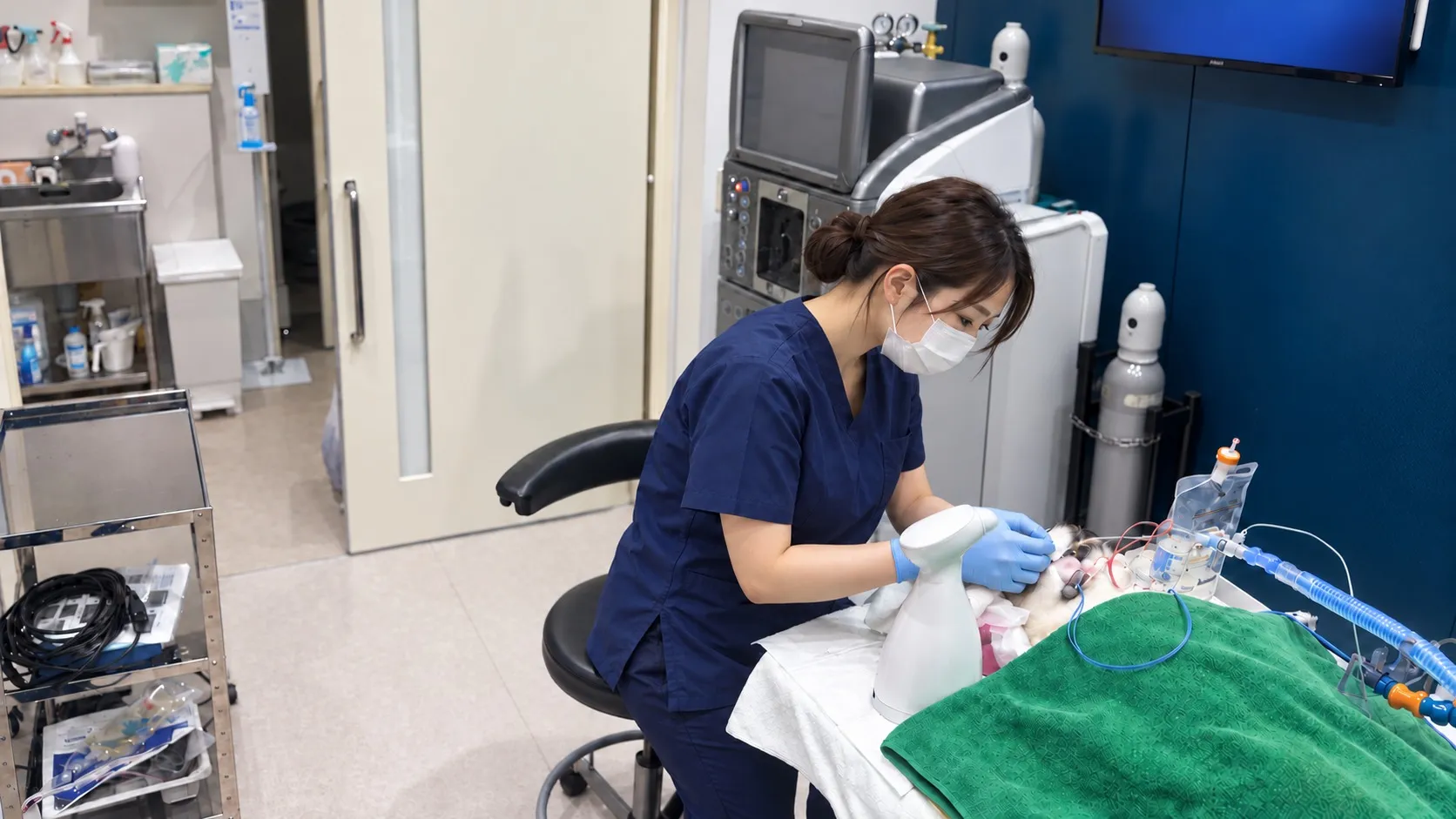 手術に向けた準備を行う看護師の業務イメージ